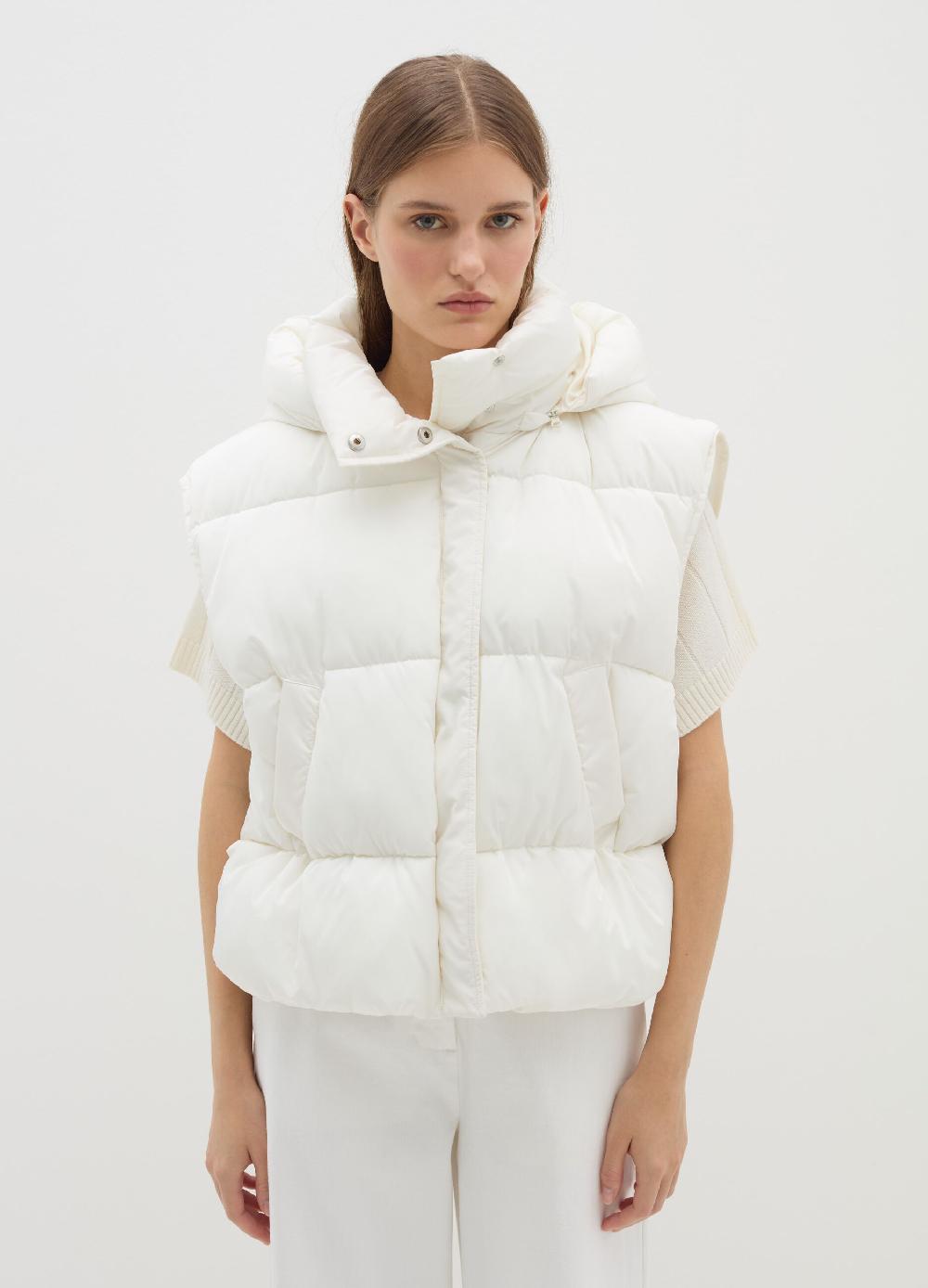 Stefanel Gilet imbottito con cappuccio rimovibile Soddisfazione Garantita