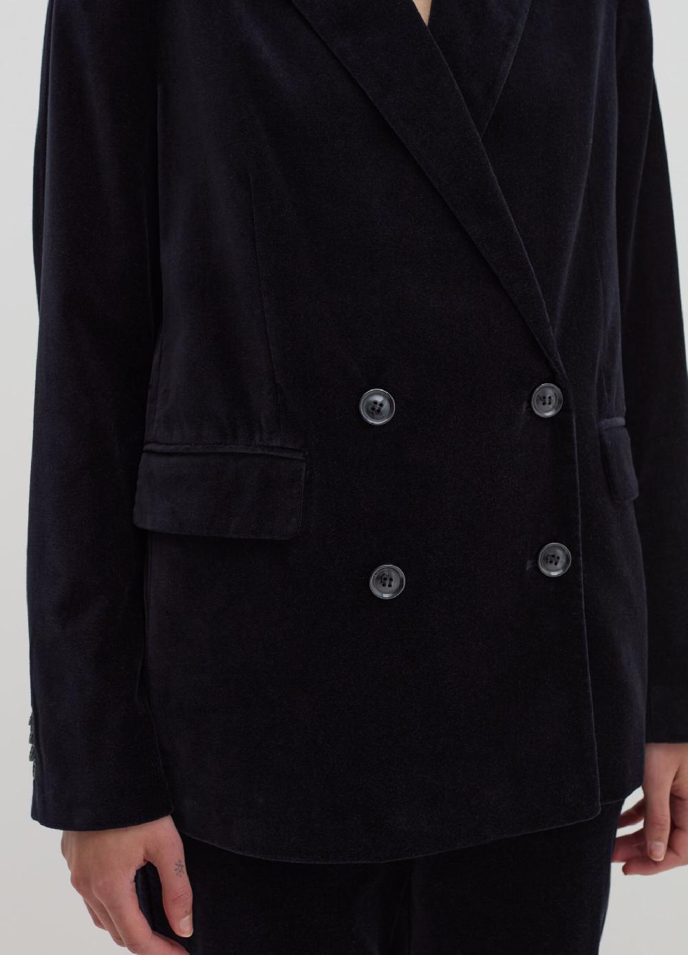 Stefanel Blazer doppiopetto in velluto Promozione Limitata
