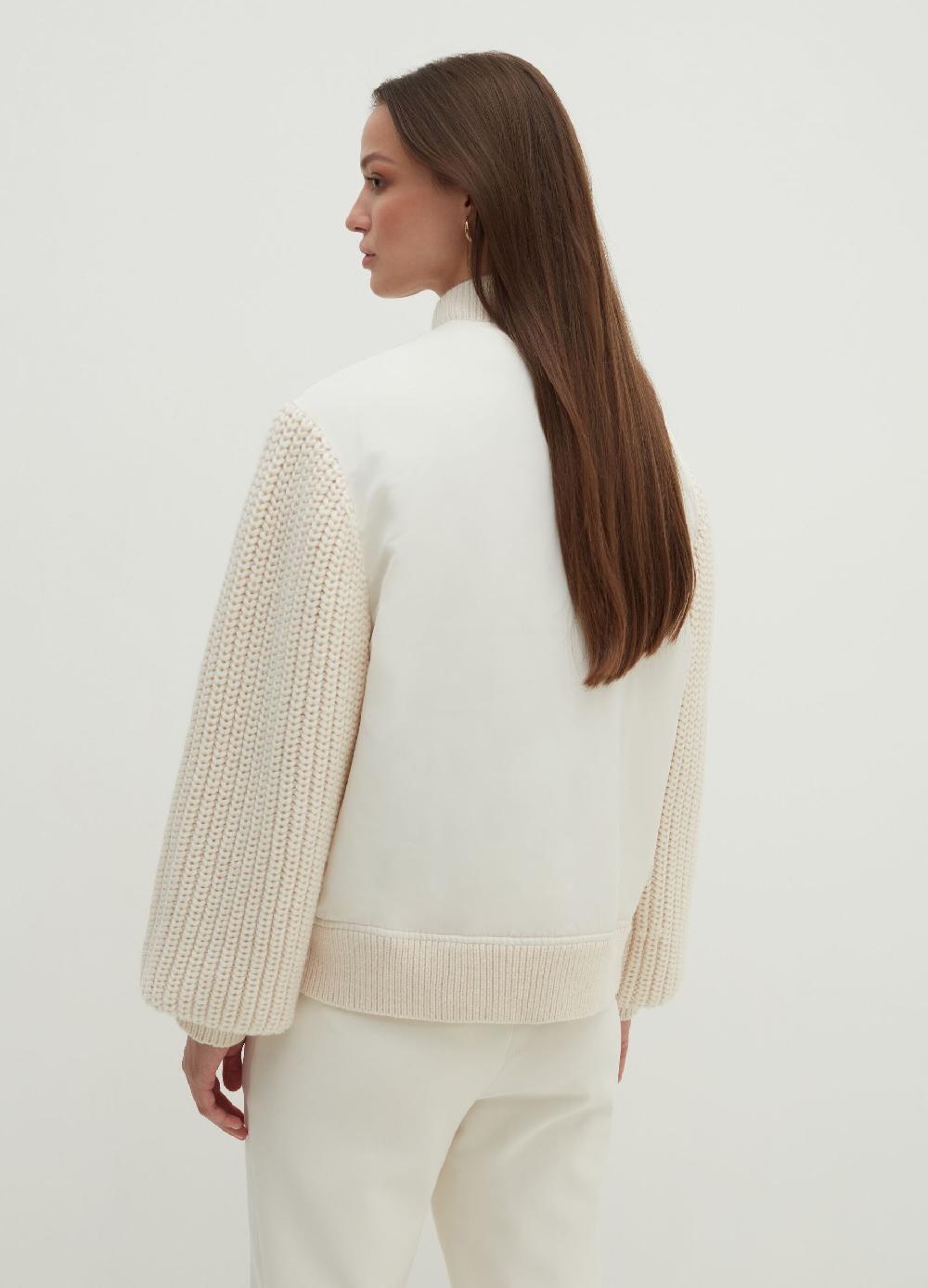 Stefanel Bomber oversize con maniche in maglia Offerta