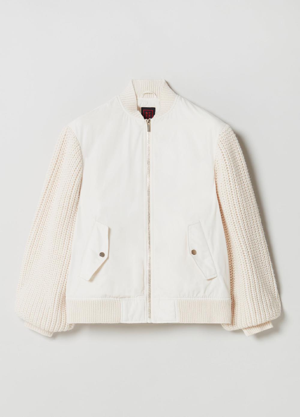 Stefanel Bomber oversize con maniche in maglia Offerta