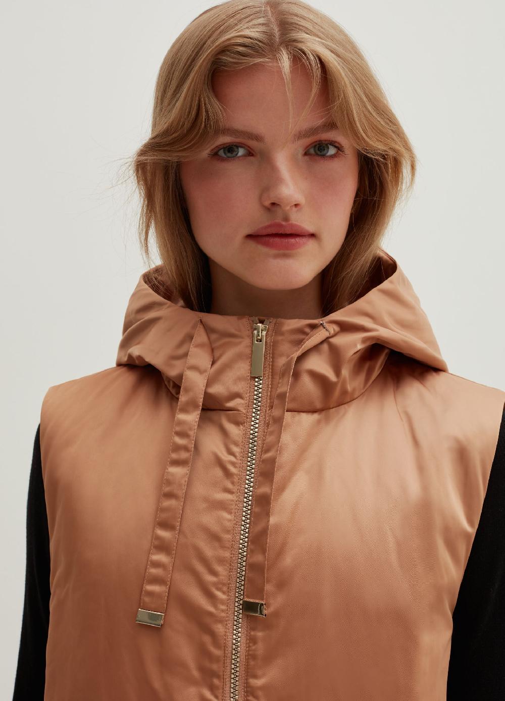 Stefanel Gilet full-zip ultralight con cappuccio Saldi