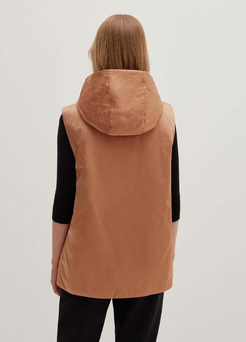 Stefanel Gilet full-zip ultralight con cappuccio Saldi