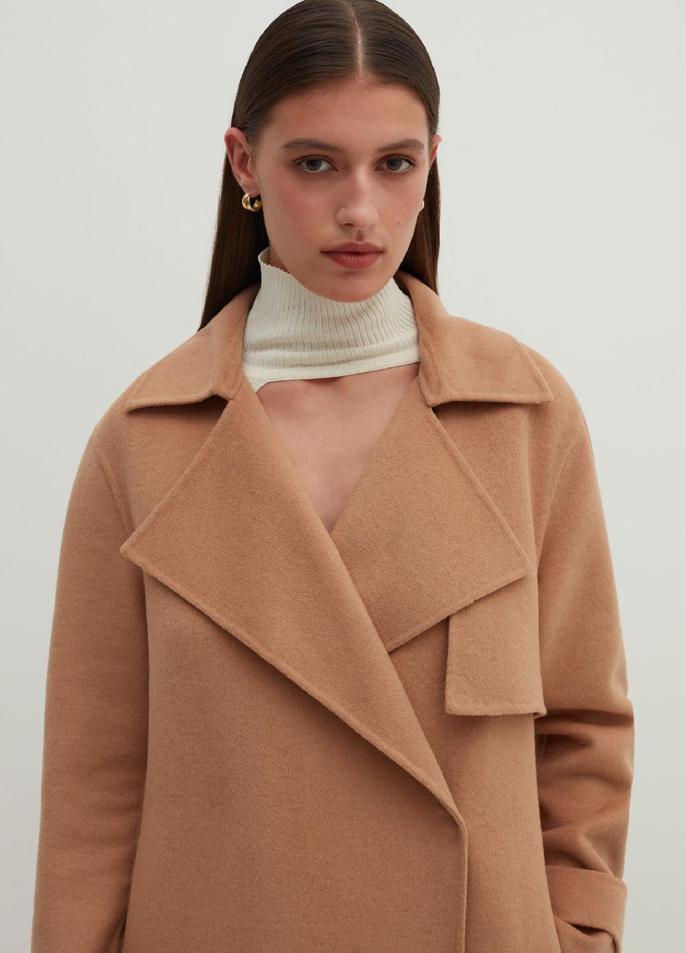 Stefanel Cappotto lungo doppiopetto con revers Hotsell