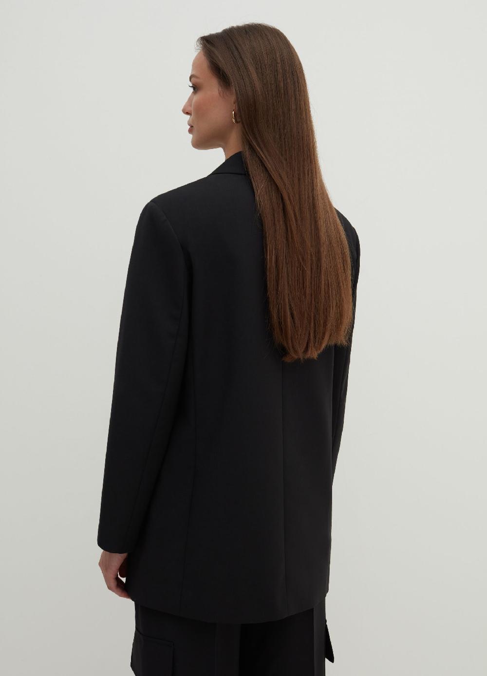 Stefanel Blazer doppiopetto con bottoni striati Vendita Calda