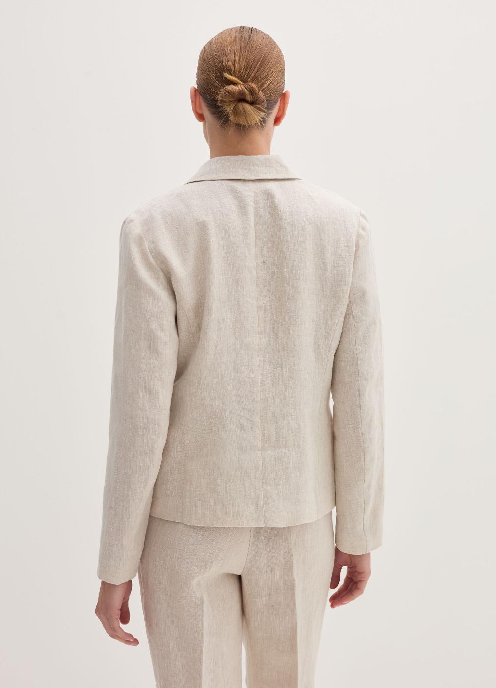 Stefanel Blazer regular fit monopetto in lino Negozio