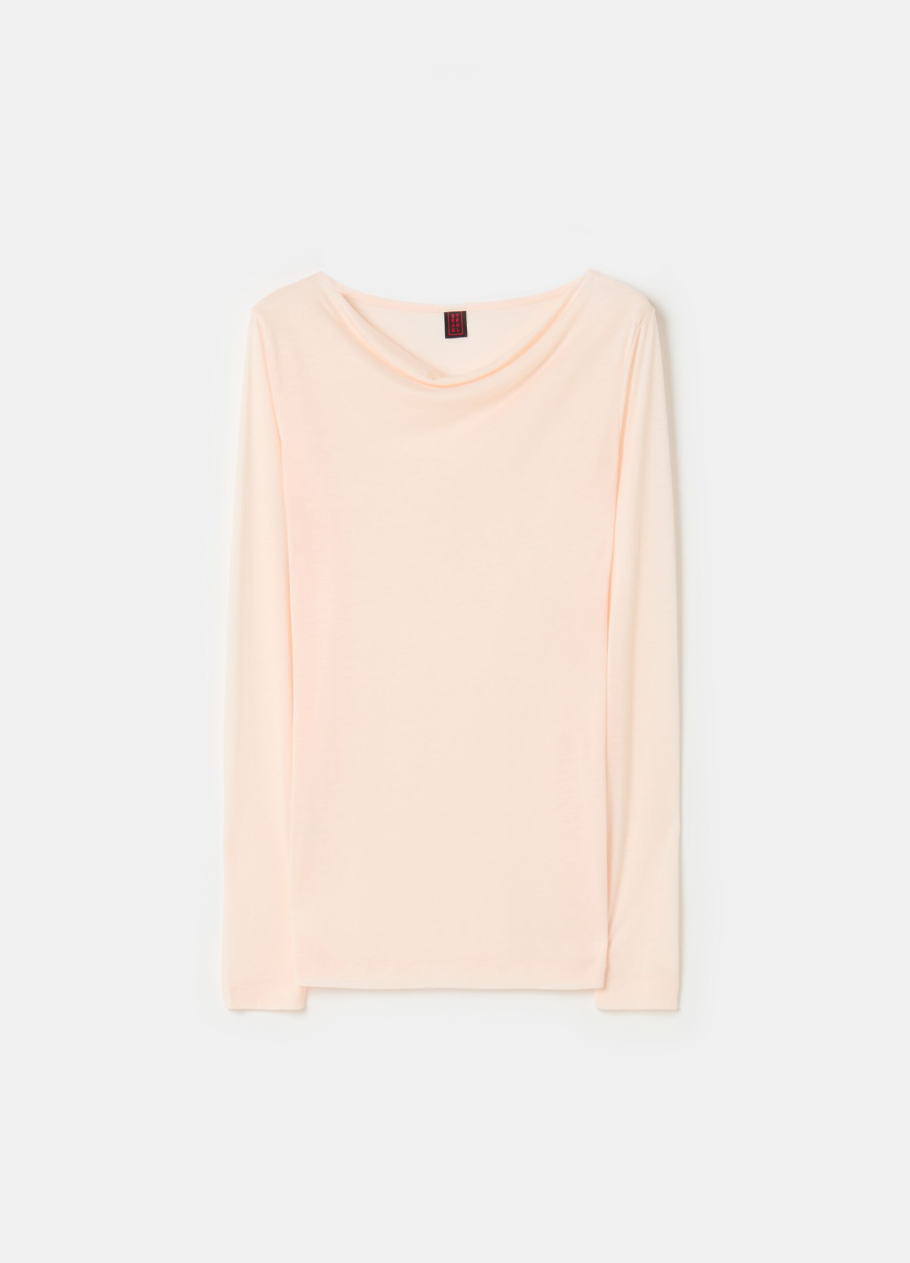 Stefanel T-shirt a maniche lunghe in jersey Sconto di tempo limitato