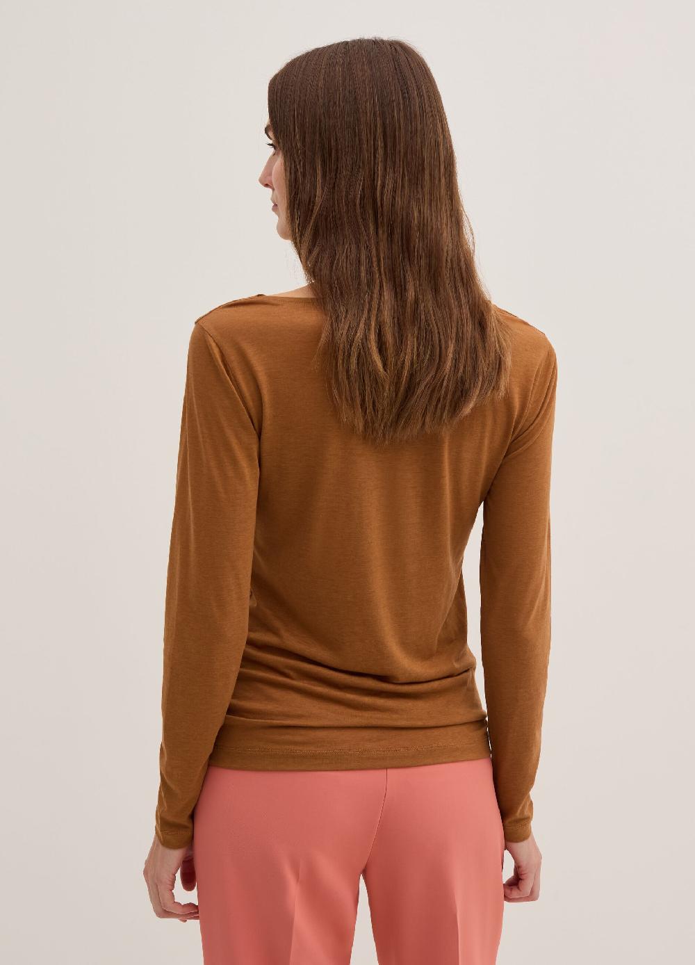 Stefanel T-shirt a maniche lunghe in jersey Negozio online di fabbrica