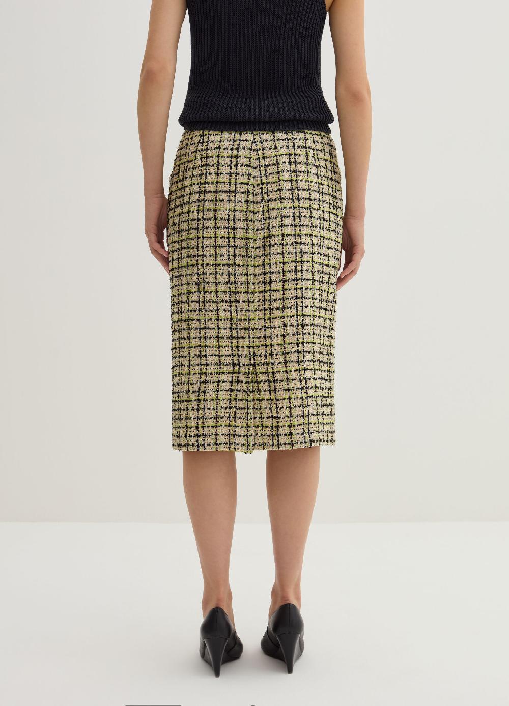 Stefanel Gonna midi a tubo in tweed Offerta speciale