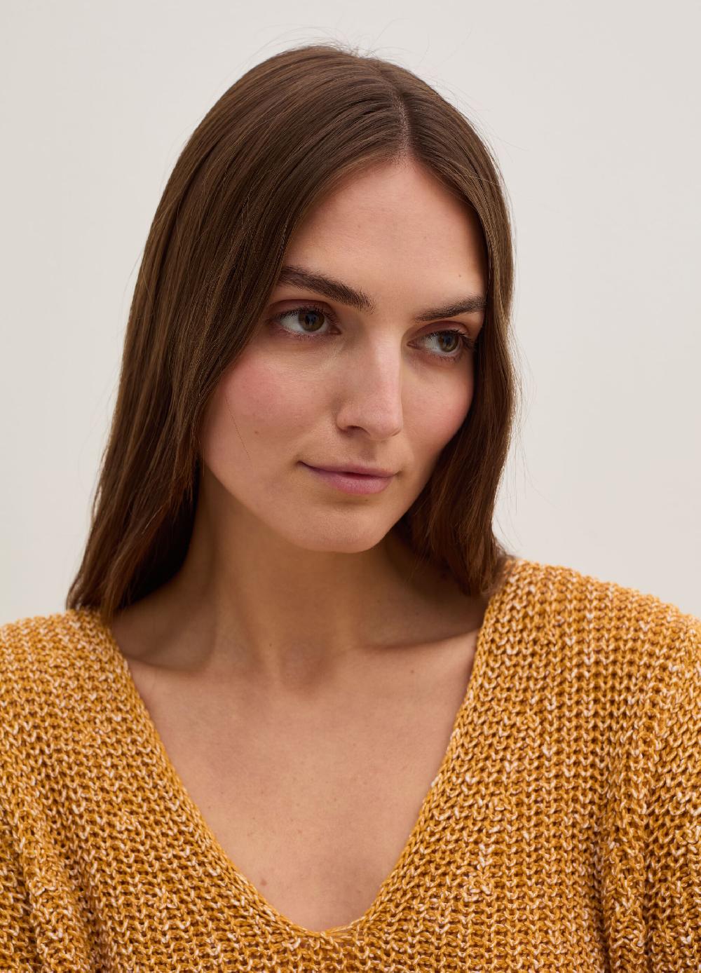 Stefanel Pullover con fantasia bicolore scollo a V Flash Sale