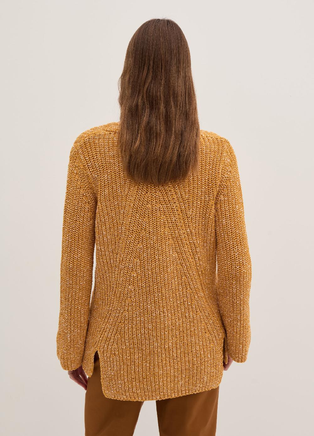 Stefanel Pullover con fantasia bicolore scollo a V Flash Sale
