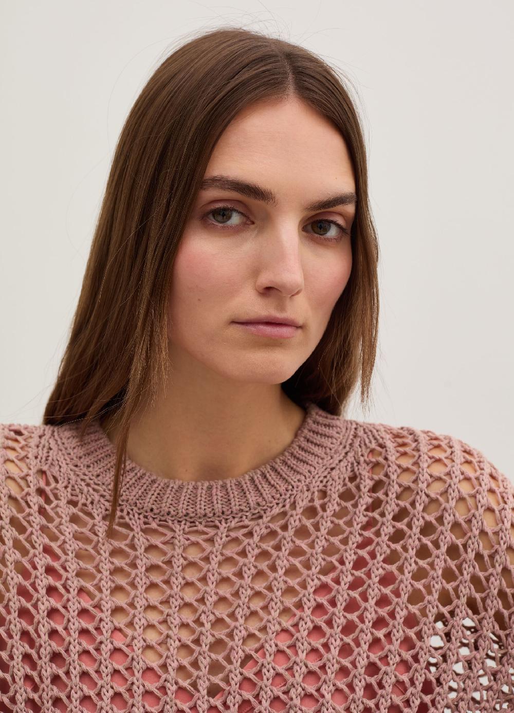 Stefanel Pullover con trama forata effetto mouline Black Friday