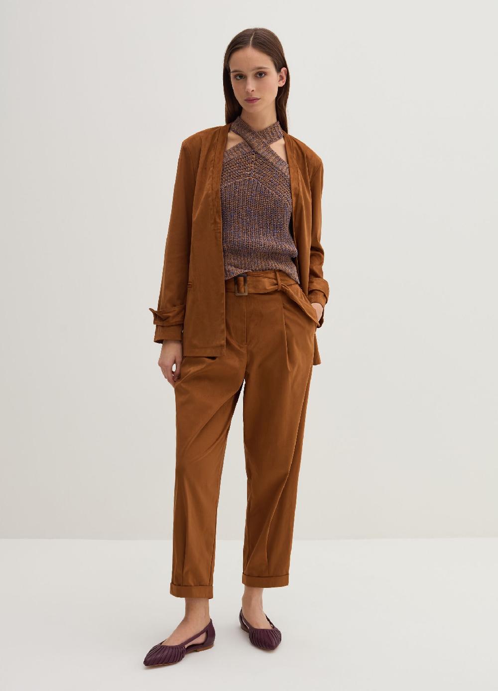Stefanel Blazer aperto in suede Offerta natalizia
