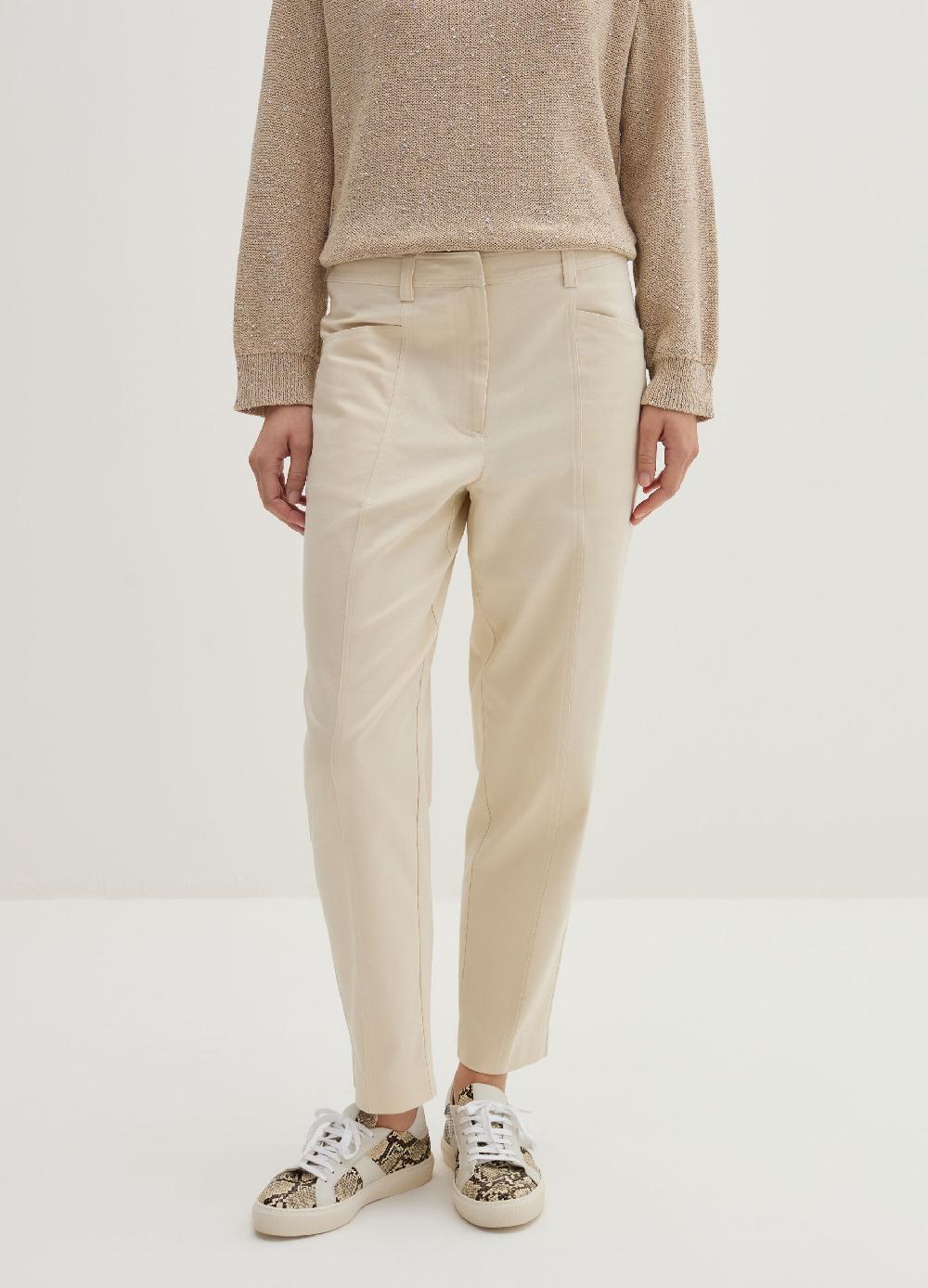 Stefanel Pantalone carrot fit in twill Offerta Giorno del Papà