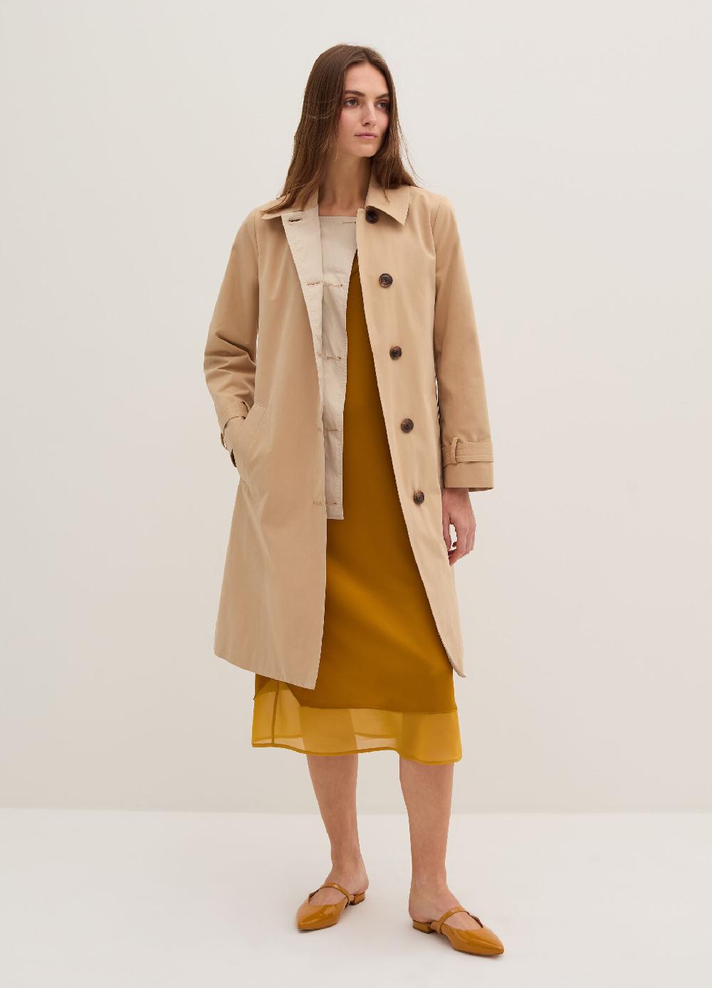 Stefanel Trench lungo con cintura Vendita calda