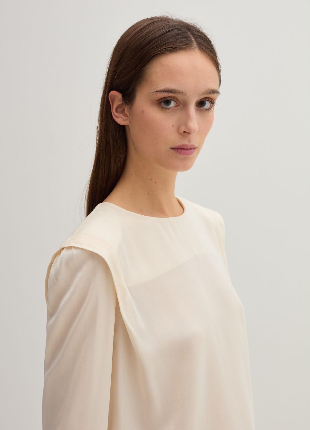 Stefanel Blusa in satin boxy fit Offerta temporanea