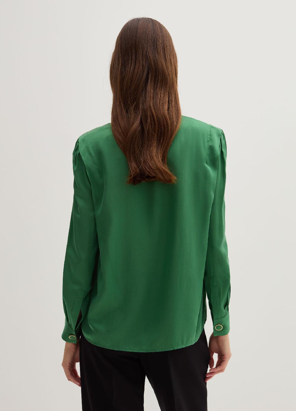 Stefanel Blusa in satin boxy fit Offerte esclusive