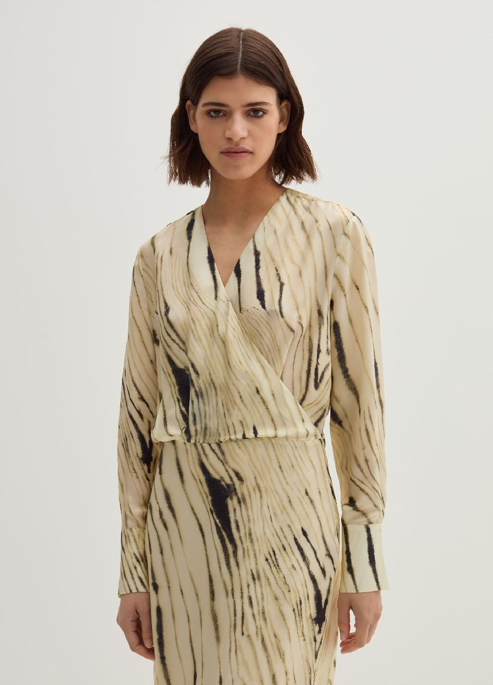 Stefanel Vestito midi in cupro e viscosa habotai stampata Lightning offer