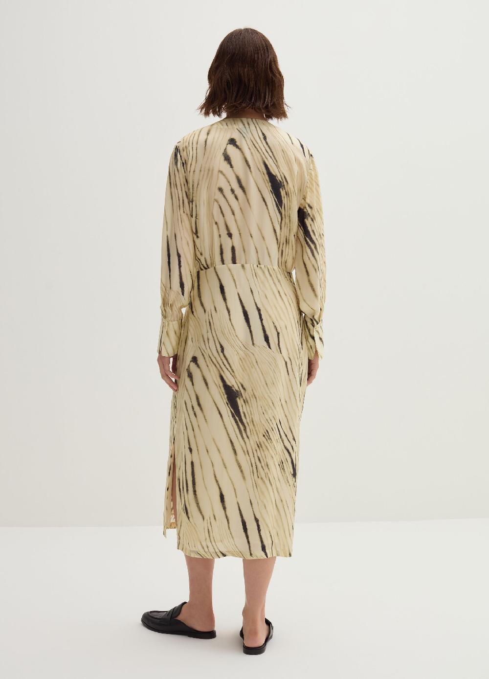 Stefanel Vestito midi in cupro e viscosa habotai stampata Lightning offer