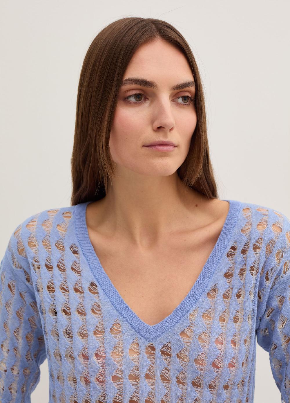 Stefanel Maglia a rete bicolore con lurex Comprane uno, ottenene uno gratis