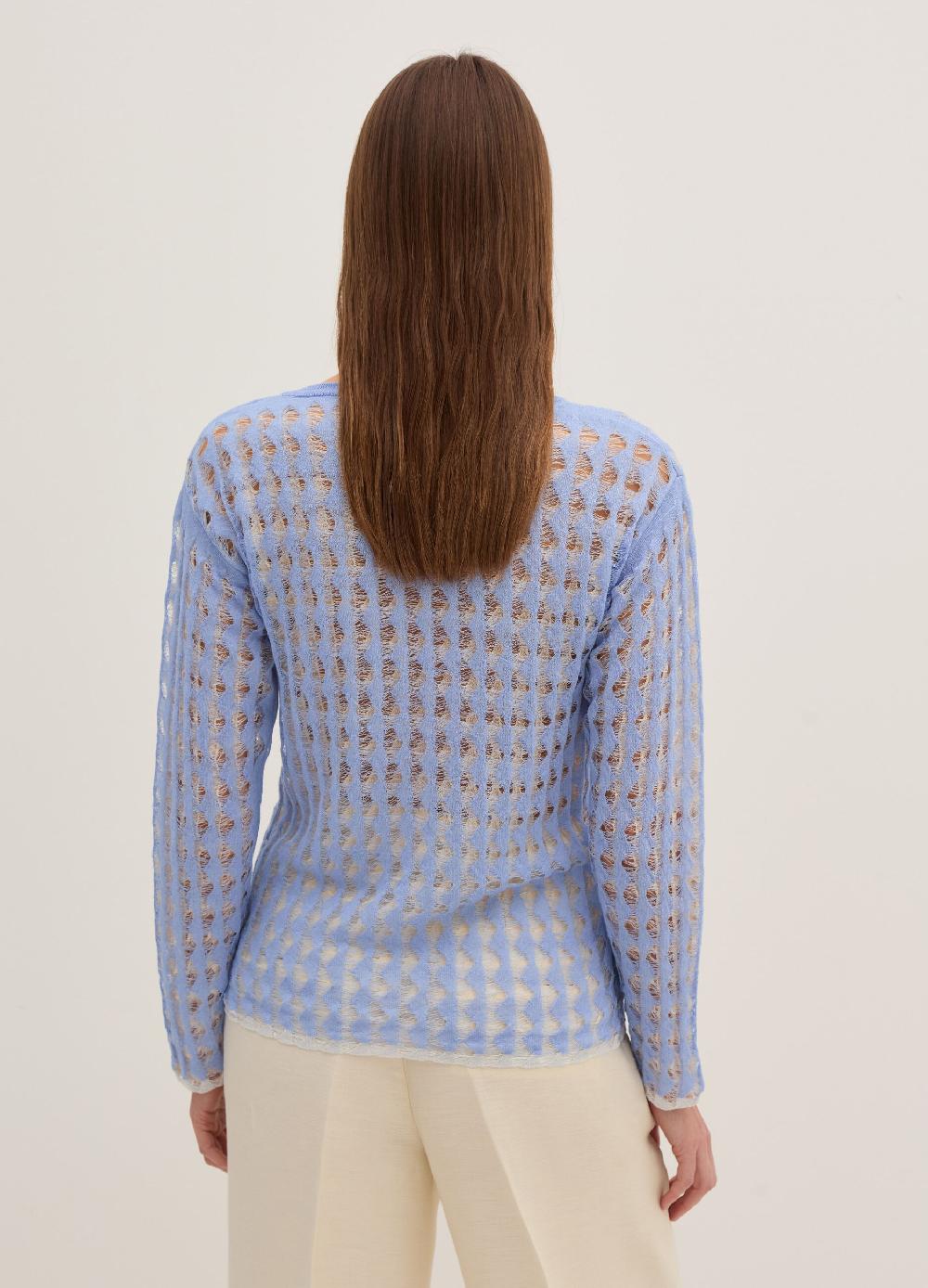 Stefanel Maglia a rete bicolore con lurex Comprane uno, ottenene uno gratis