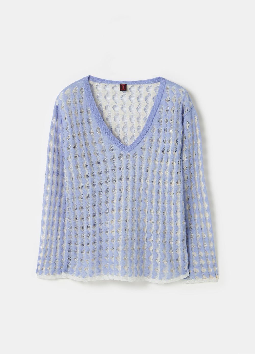 Stefanel Maglia a rete bicolore con lurex Comprane uno, ottenene uno gratis