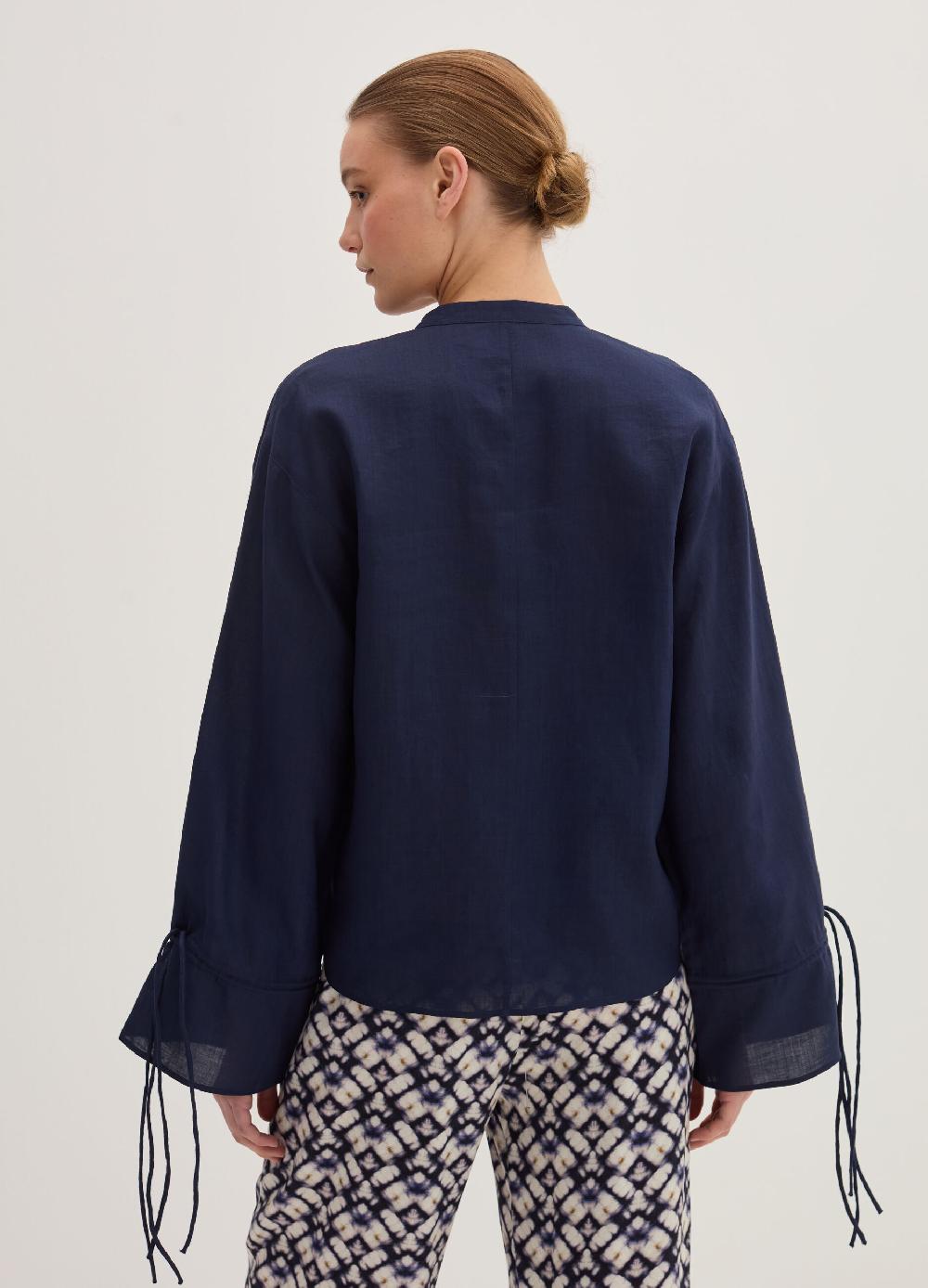 Stefanel Blusa over in ramie con laccetti Enormi risparmi