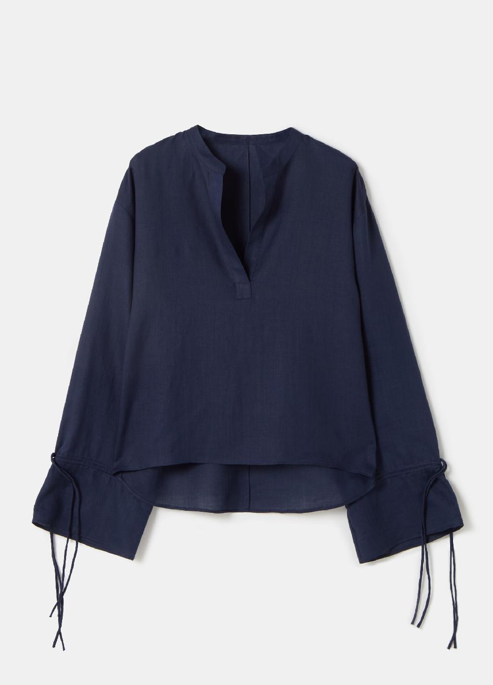 Stefanel Blusa over in ramie con laccetti Enormi risparmi