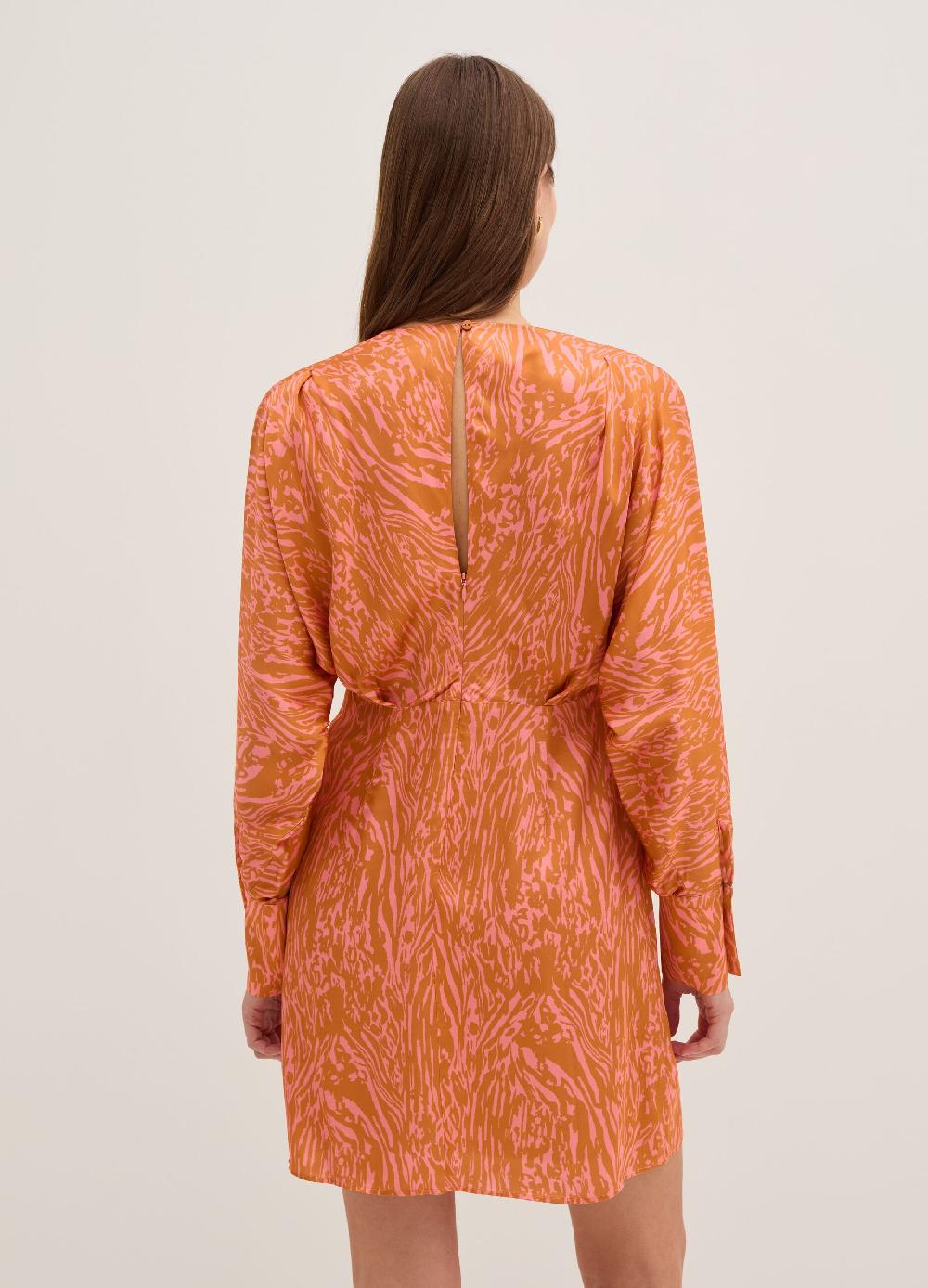 Stefanel Vestito corto in satin con stampa moire Super Saving Price