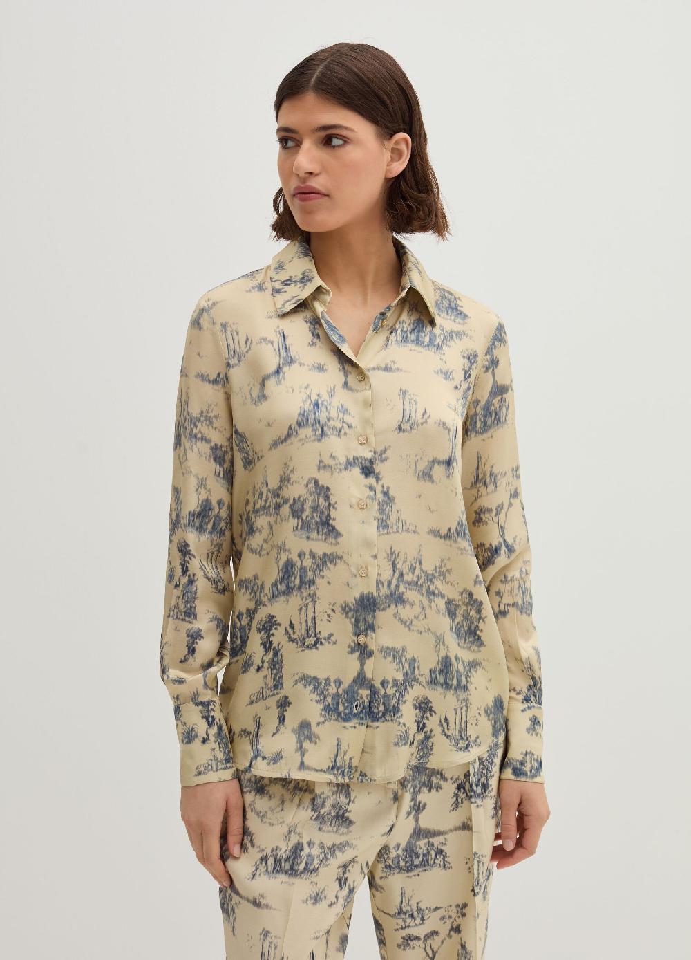 Stefanel Camicia stampata in satin Ultimi due giorni