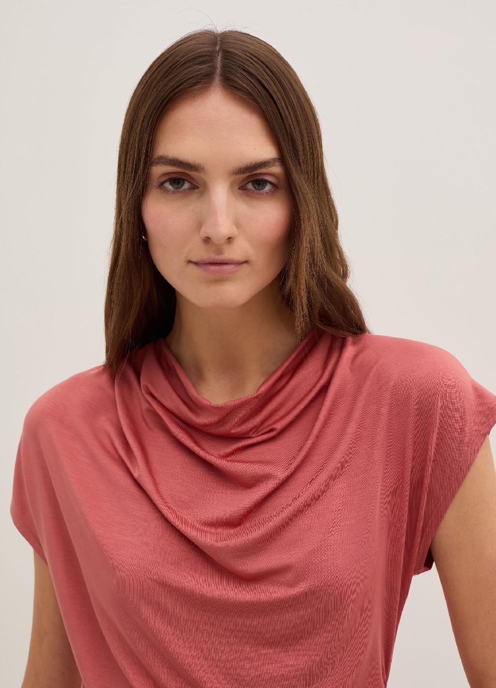 Stefanel Top smanicato scollo con drappeggio Offerta speciale della fabbrica