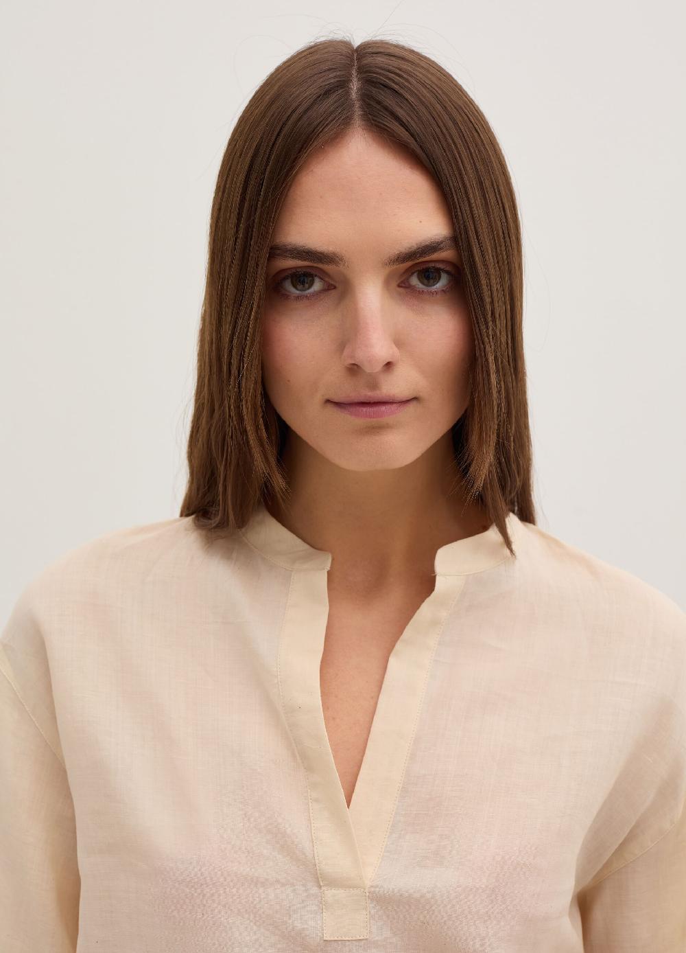 Stefanel Blusa over in ramie con laccetti Officina
