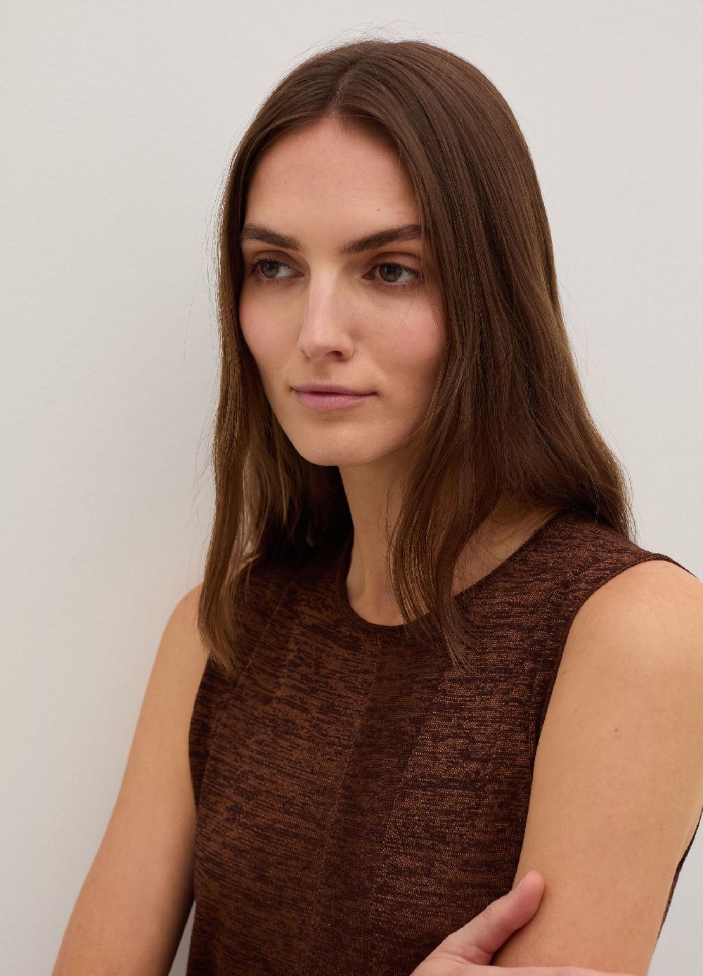 Stefanel Vestito lungo effetto shantung con spacchi Vendita