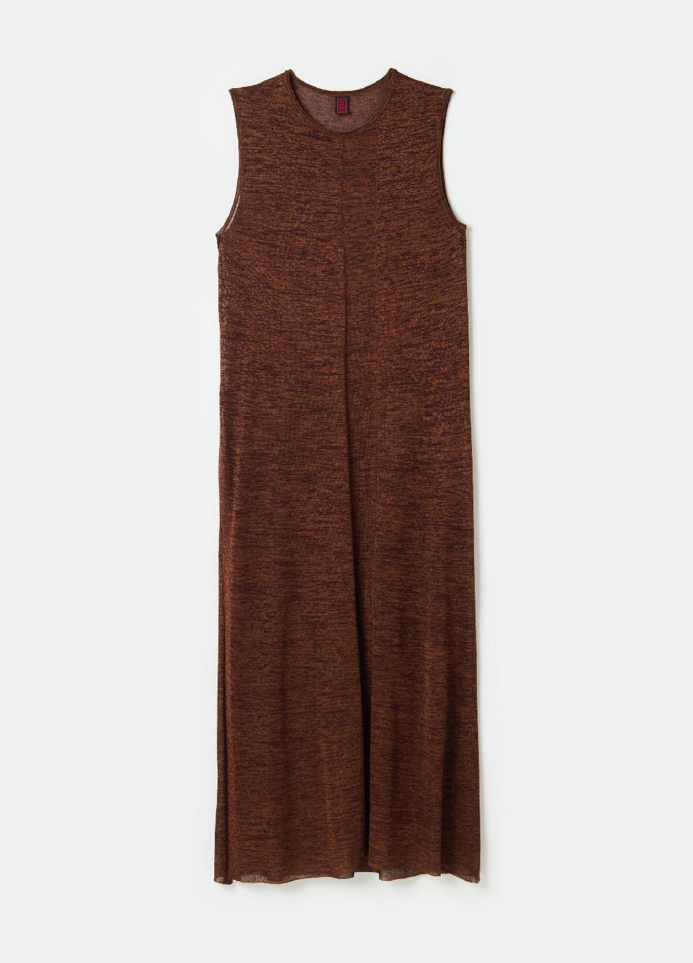 Stefanel Vestito lungo effetto shantung con spacchi Vendita