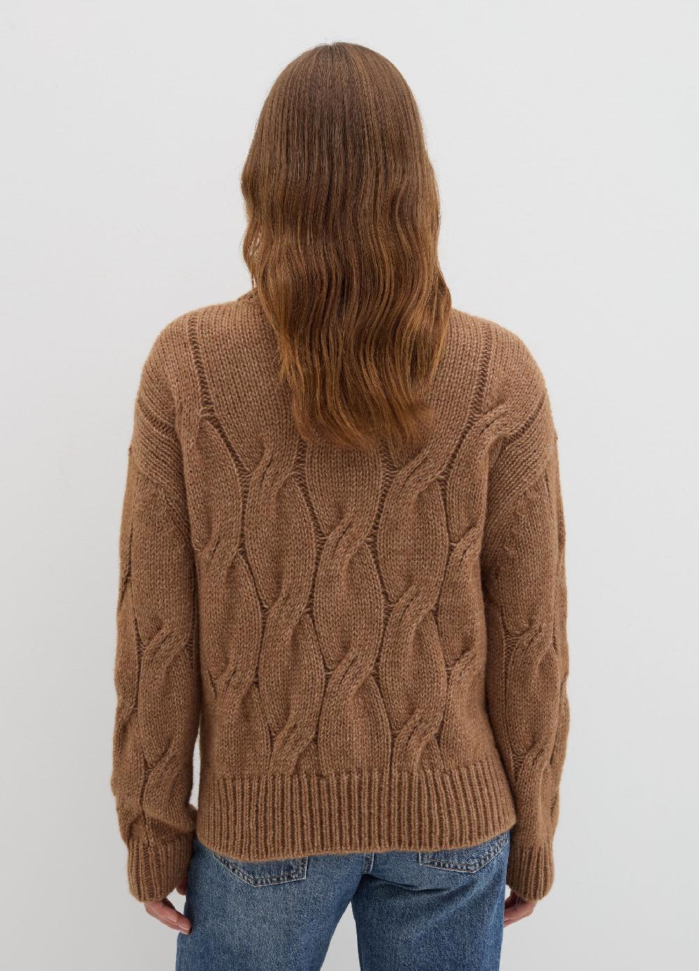 Stefanel Pullover oversize con lavorazione a treccia Pezzi Unici