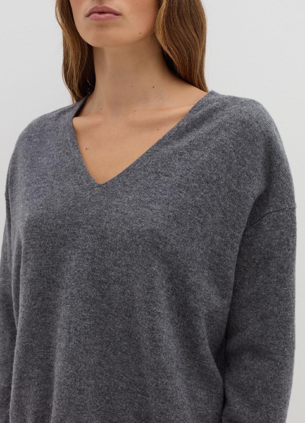 Stefanel Pullover in lana e cashmere con scollo a V Negozi Online