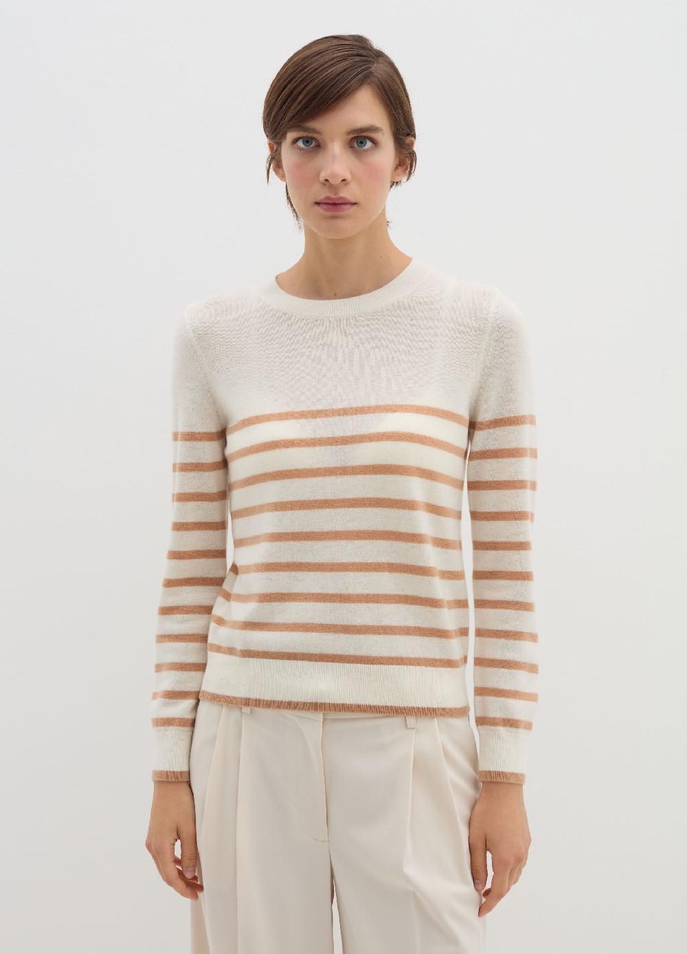 Stefanel Pullover a righe in lana cardata Acquista Ora