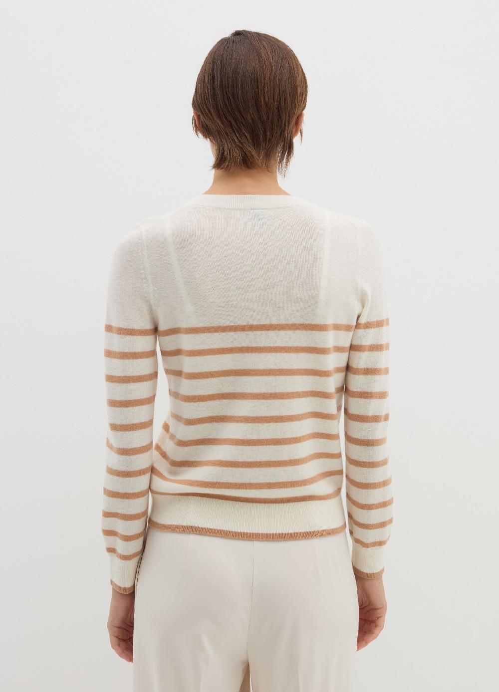 Stefanel Pullover a righe in lana cardata Acquista Ora