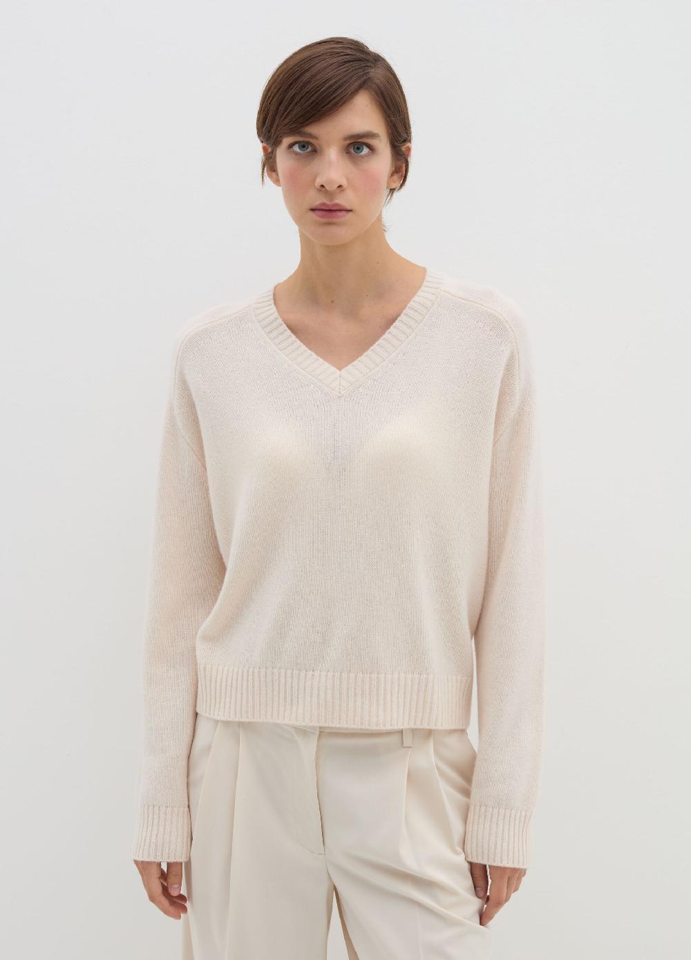 Stefanel Pullover in cashmere con scollo a V Fino Al -60%