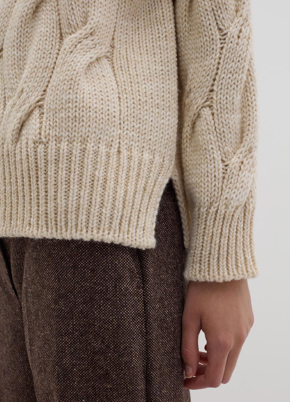 Stefanel Pullover oversize con lavorazione a treccia Shopping Online