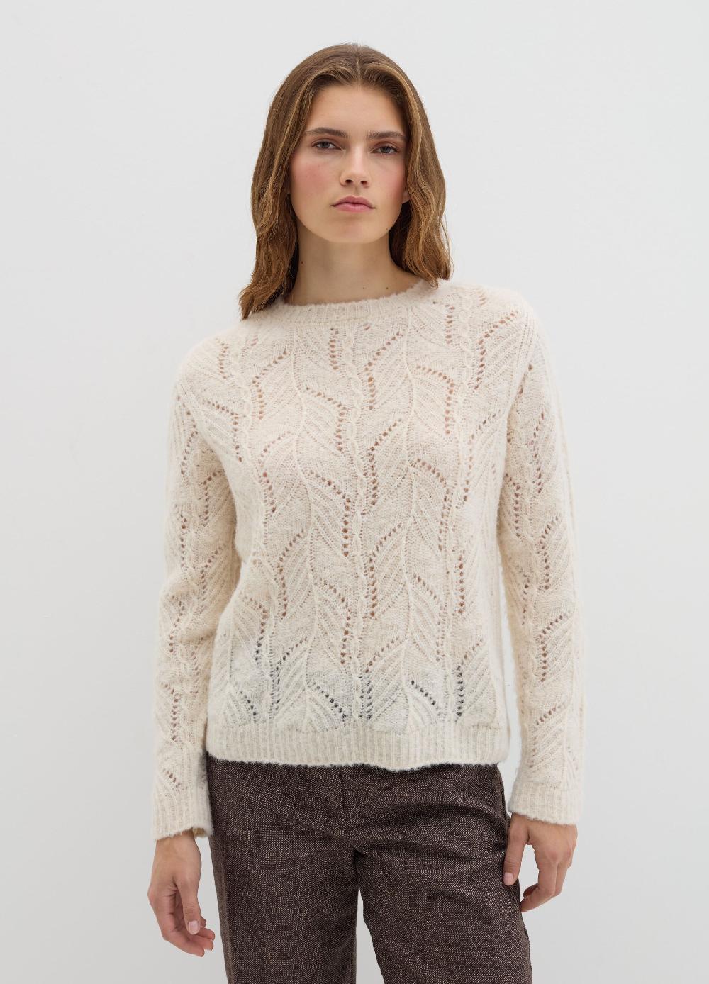 Stefanel Pullover con motivo traforato Affare Del Giorno