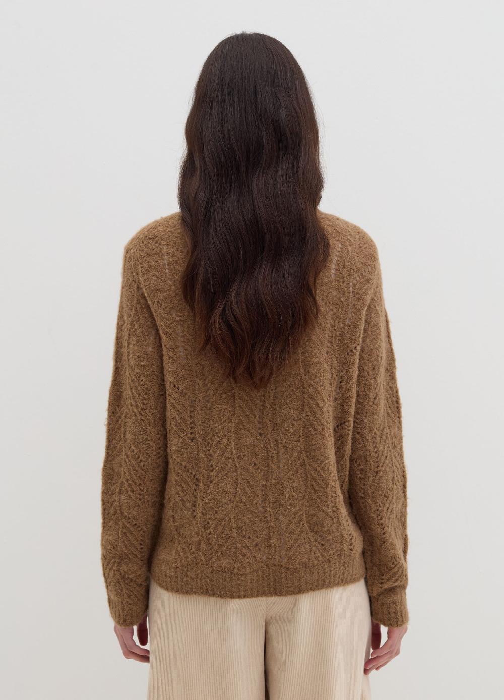 Stefanel Pullover con motivo traforato Prezzo Ridotto