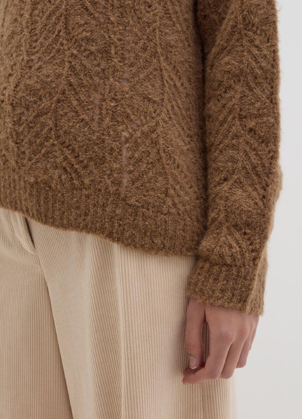 Stefanel Pullover con motivo traforato Prezzo Ridotto