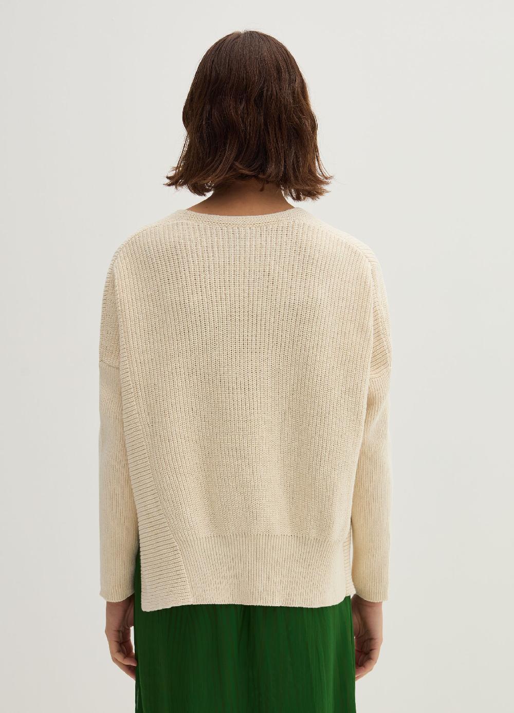 Stefanel Pullover oversize a coste con spacchi Presa