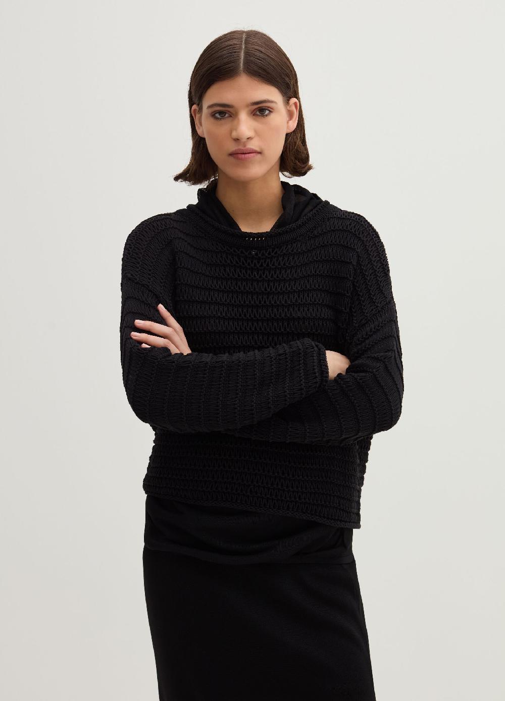Stefanel Maglia in cordonetto a coste Sconto
