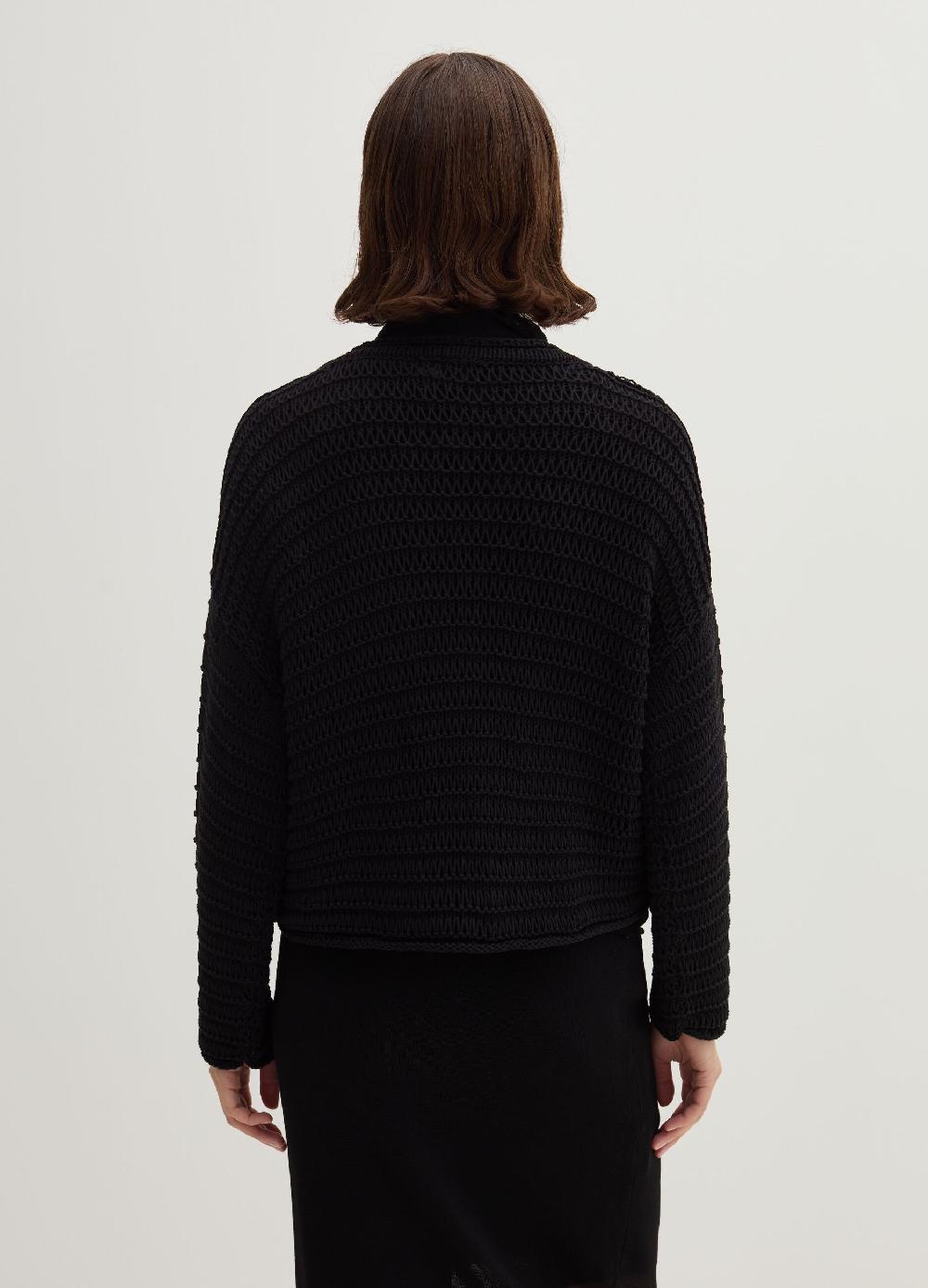 Stefanel Maglia in cordonetto a coste Sconto