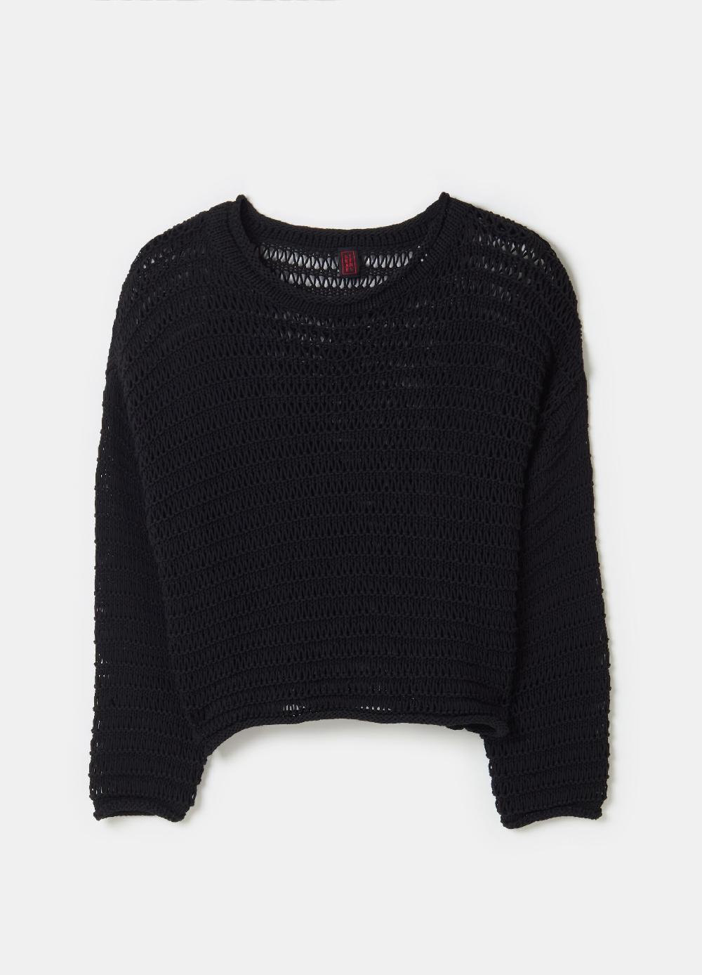 Stefanel Maglia in cordonetto a coste Sconto