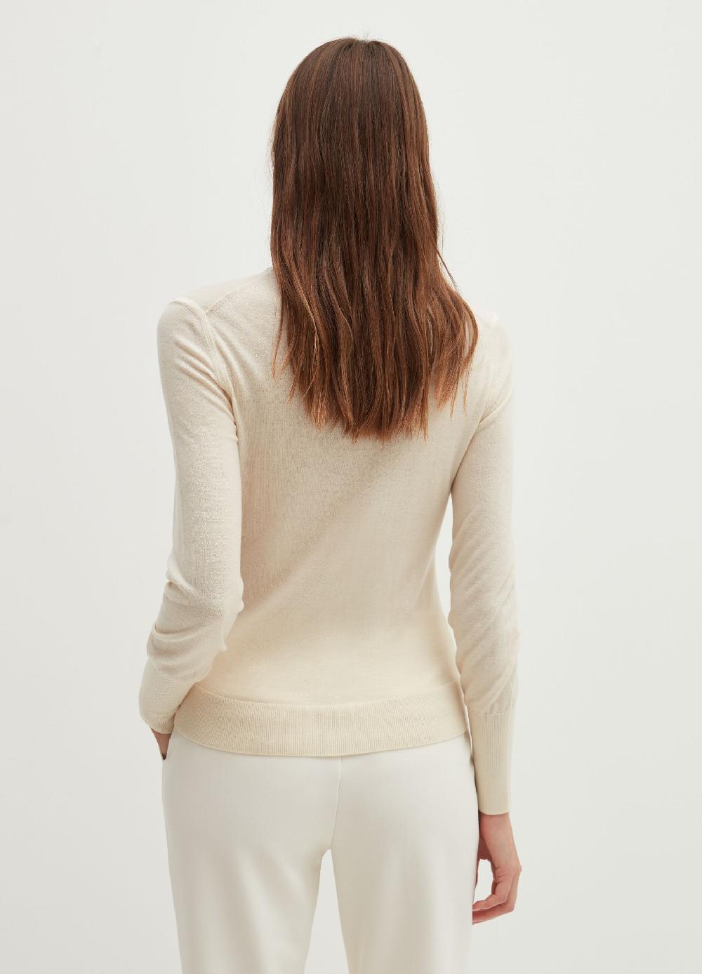 Stefanel Pullover in lana e seta a collo alto Offerta