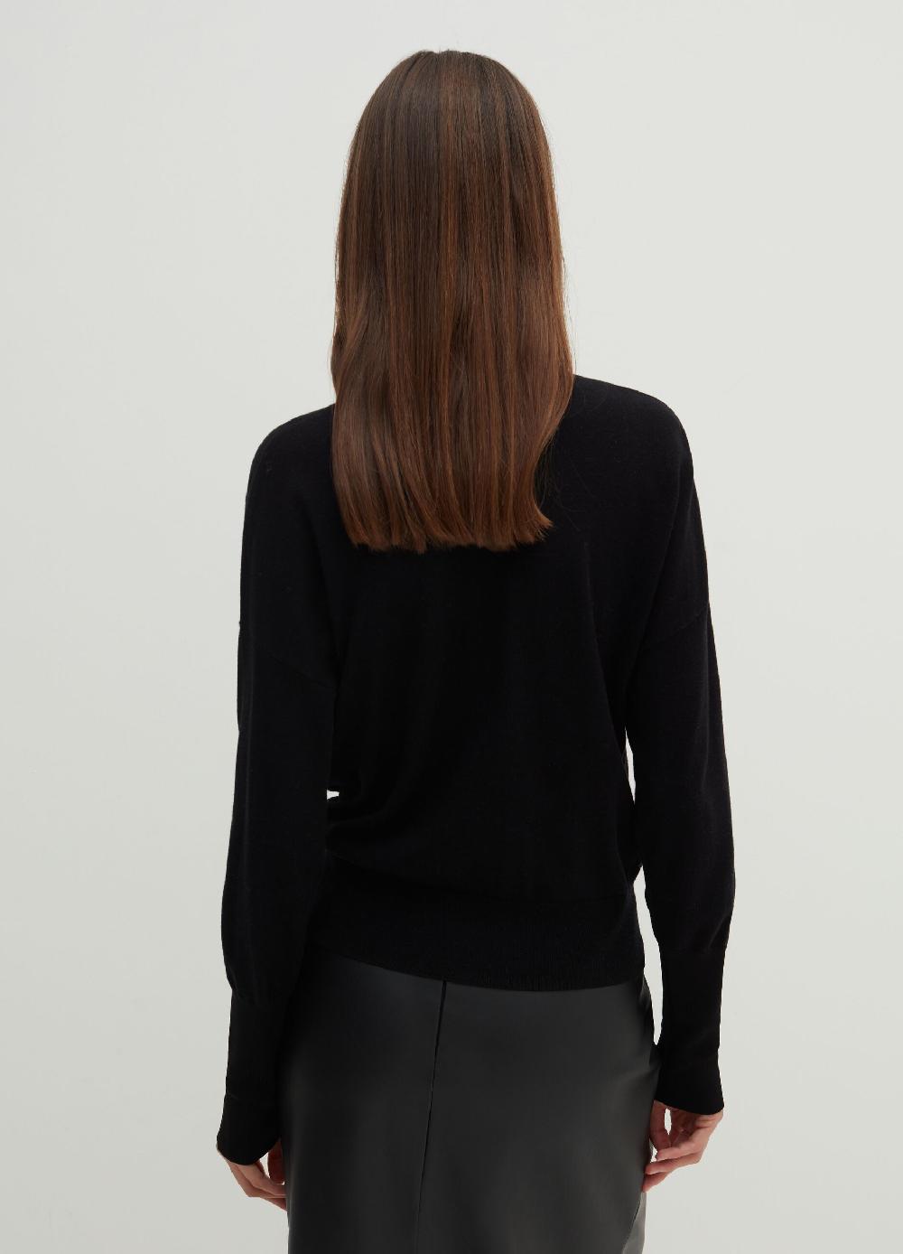 Stefanel Pullover in lana e seta con scollo a V Online