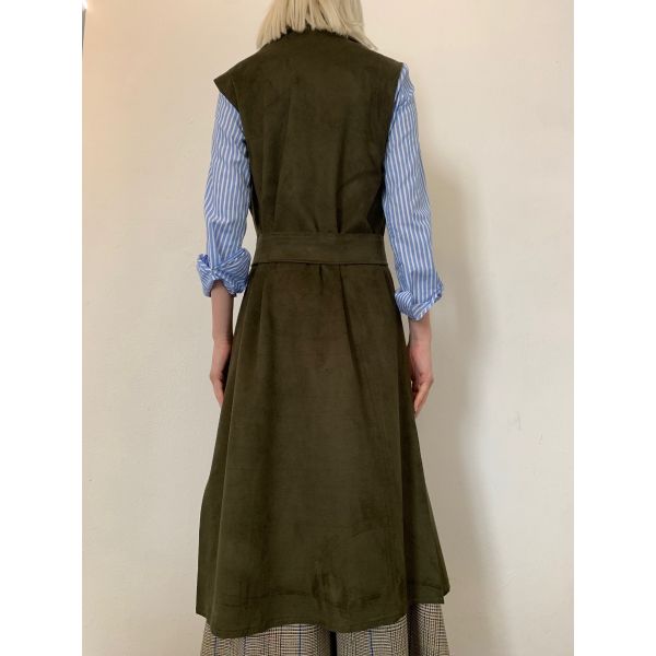 Stella Jean GILET LUNGO CON RICAMO FIORE Fino al 60% di sconto