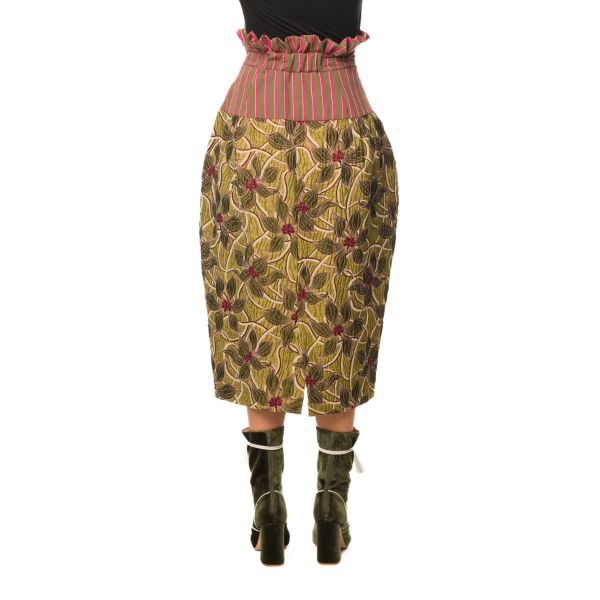 Stella Jean GONNA FLOREALE JACQUARD Qualità